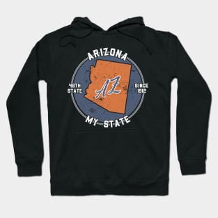 Arizona My State Patriot State Tourist Gift Hoodie